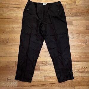 Talbots size 16 brown linen pants